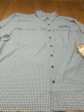 Game Guard Tekcheck Button Down Vented Performance Shirt Size 3XL Green NWT